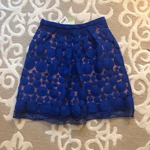 Eva Franco Bright Cobalt Blue Skirt Size 6
